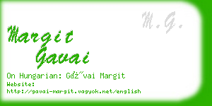 margit gavai business card